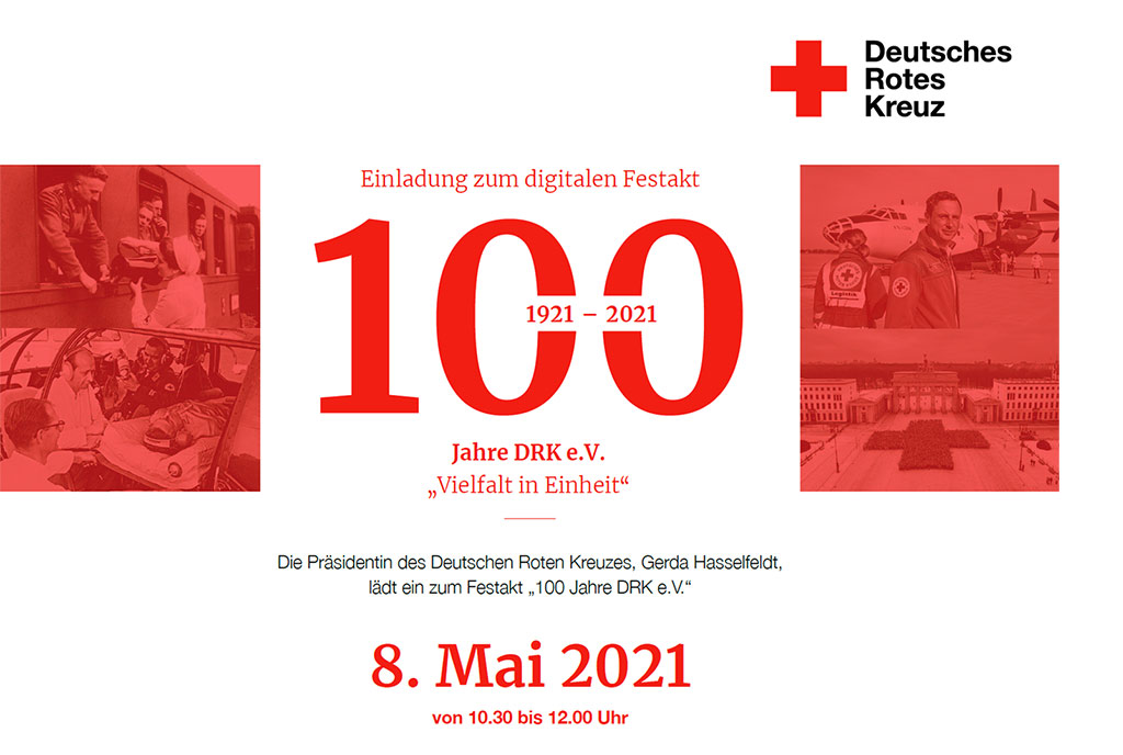 Einladung zum Festakt 100 Jahre DRK