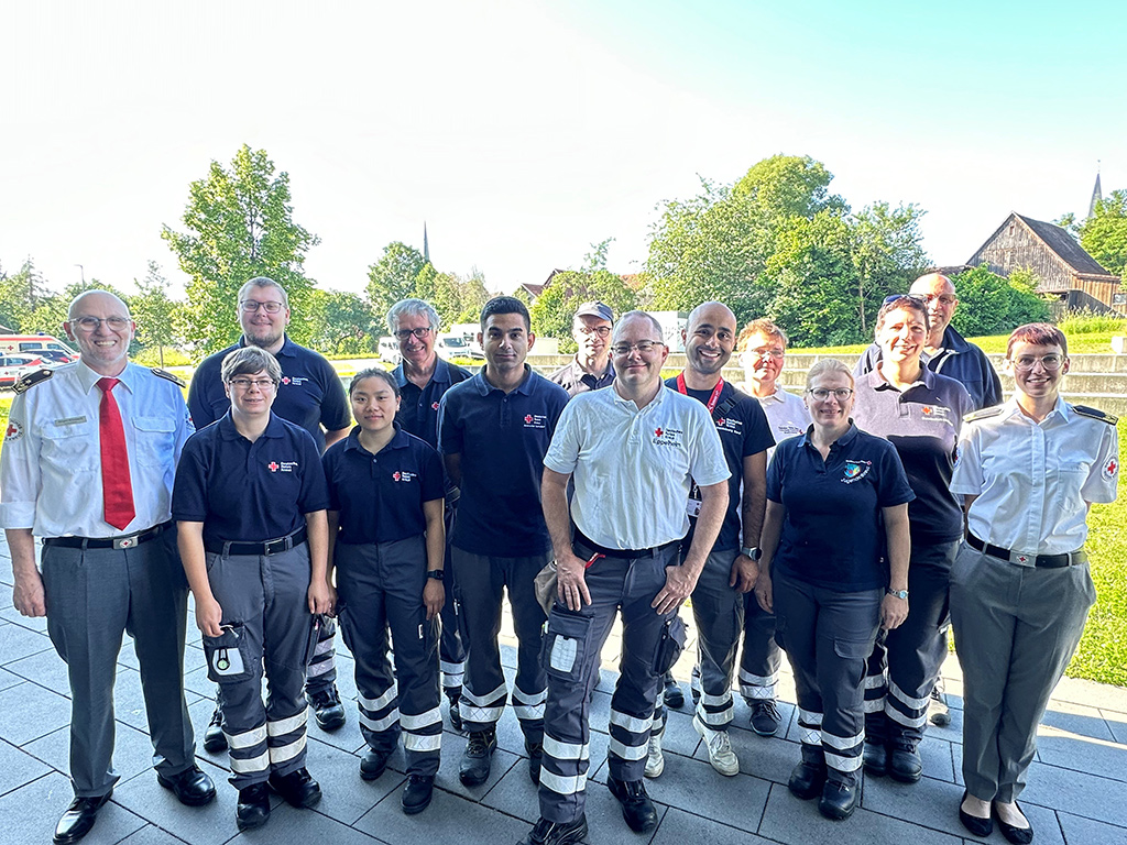 Gruppenbild mit Teilnehmer-innen beim Landeswettbewerb