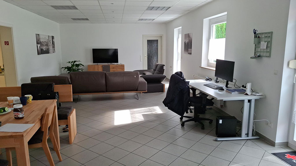 Aufenthaltsraum in den Räumlichkeiten des DRK Ortsvereins Waibstadt