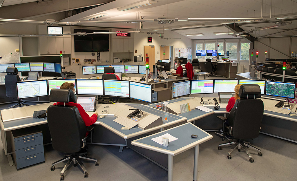 Blick in die integrierte Leistelle