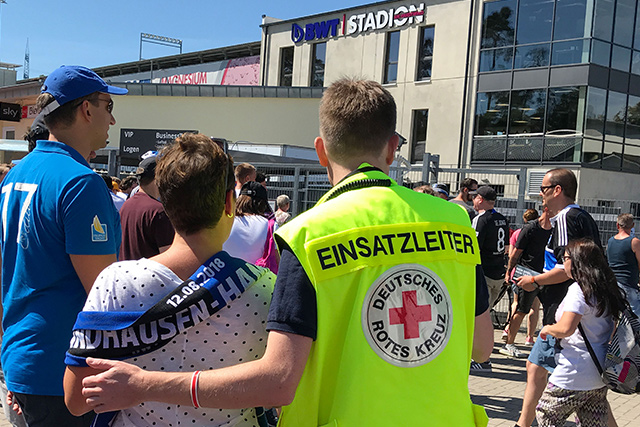 DRK-Mitarebeiter im Bevölkerungsschutz